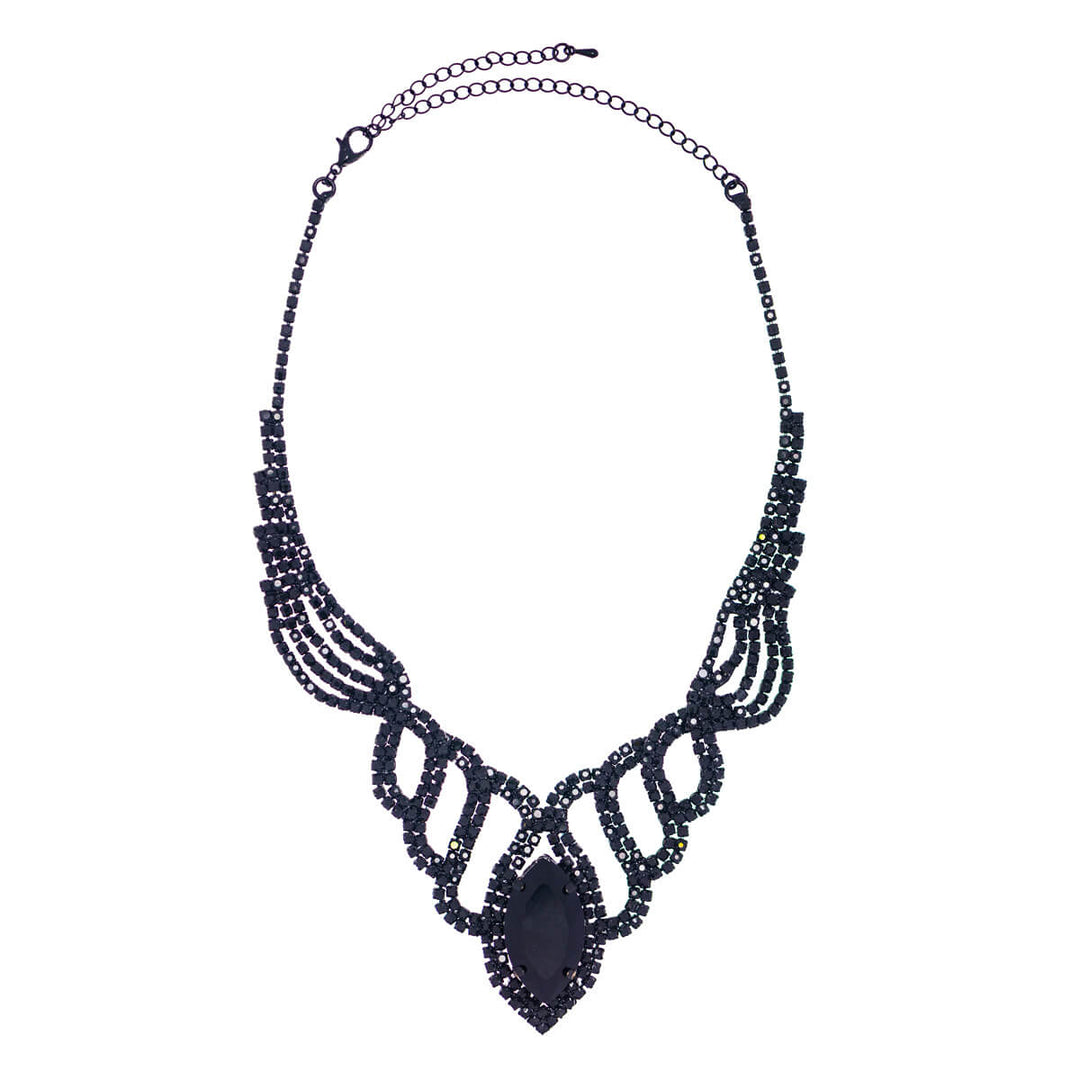 Glassy Party Necklace + örhängen