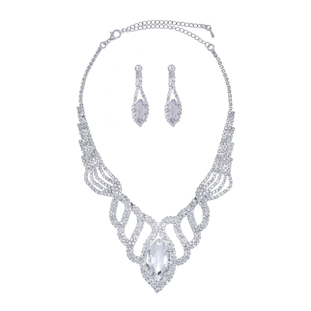 Glassy Party Necklace + örhängen