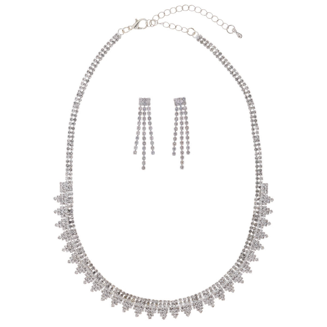 Glassy Party Necklace + örhängen