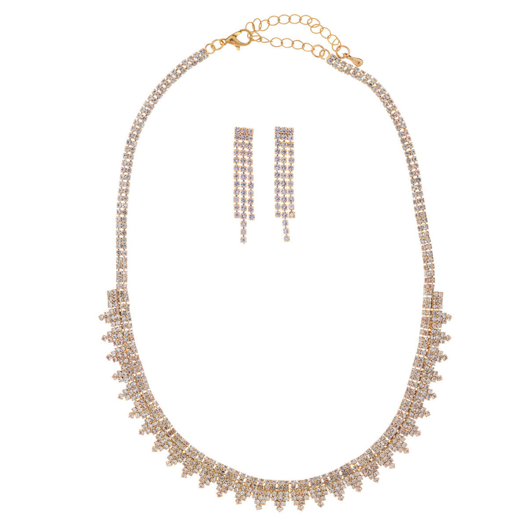 Glassy Party Necklace + örhängen