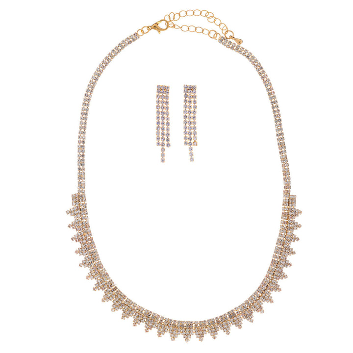 Glassy Party Necklace + örhängen