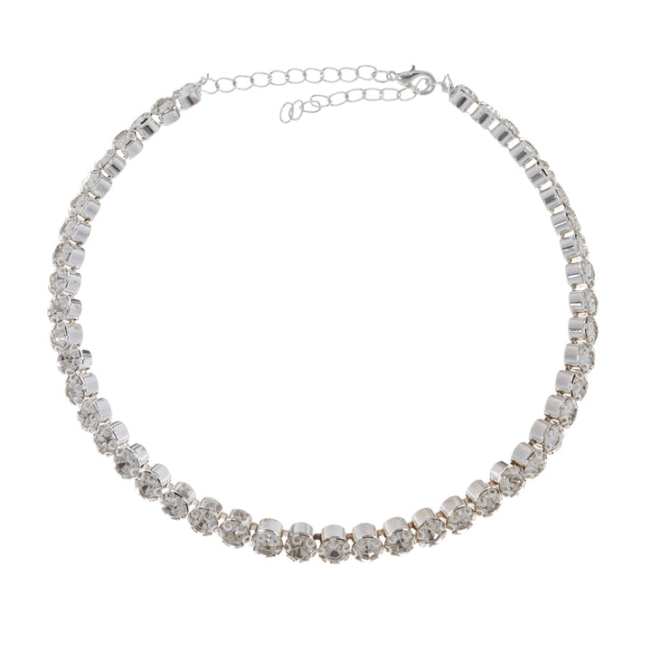 Rhinestone necklace, earrings and bracelet