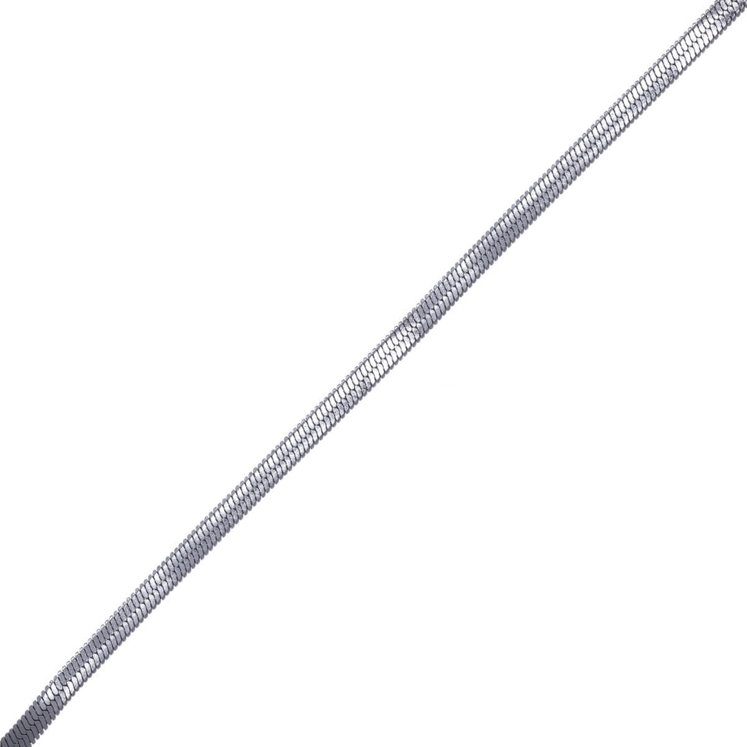 Flat Snake Chain Halsband 55 cm (Steel 316L)