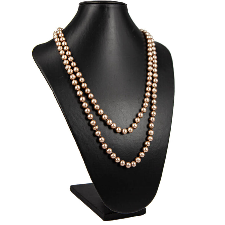 Long neck beads pearl necklace 135cm