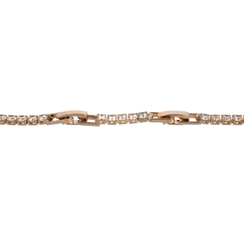 Ett tunt strasshalsband 40-43 cm