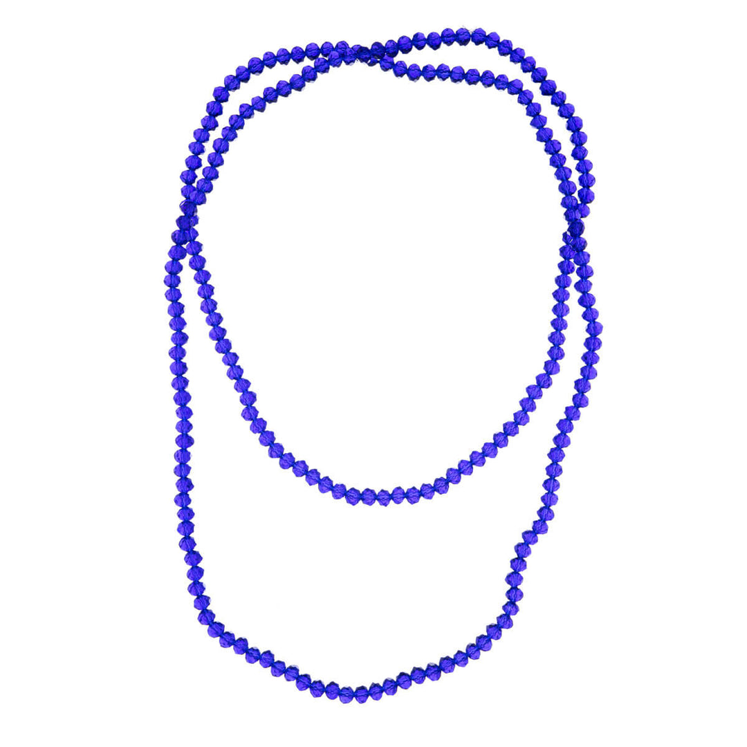 Long neck beads beaded glass bead necklace 100cm