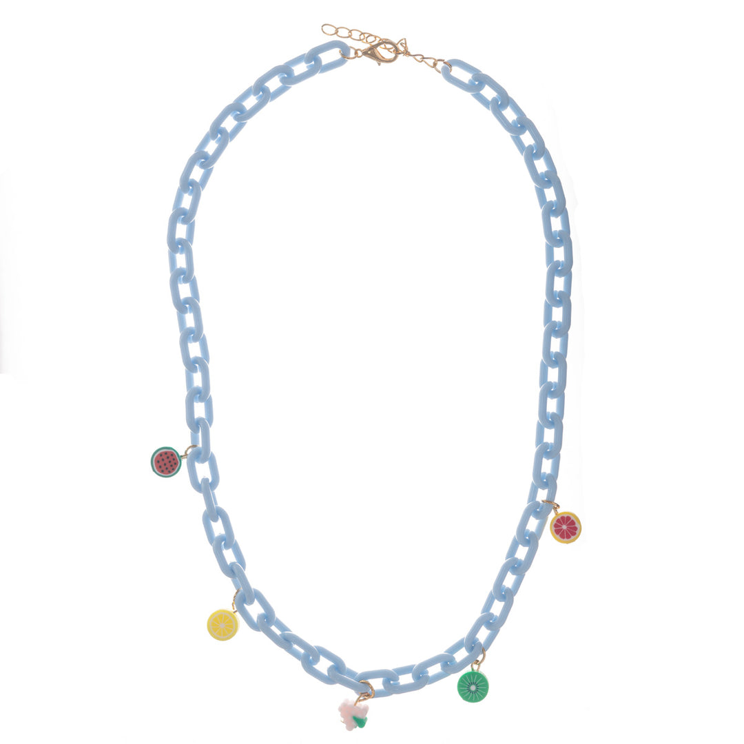 Colorful cable chain necklace 51cm