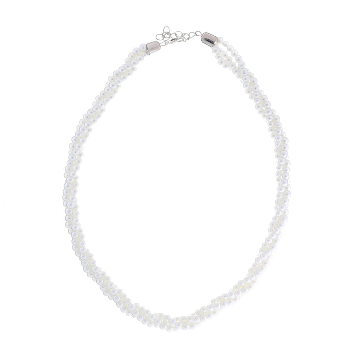 Twisted pearl necklace 40cm