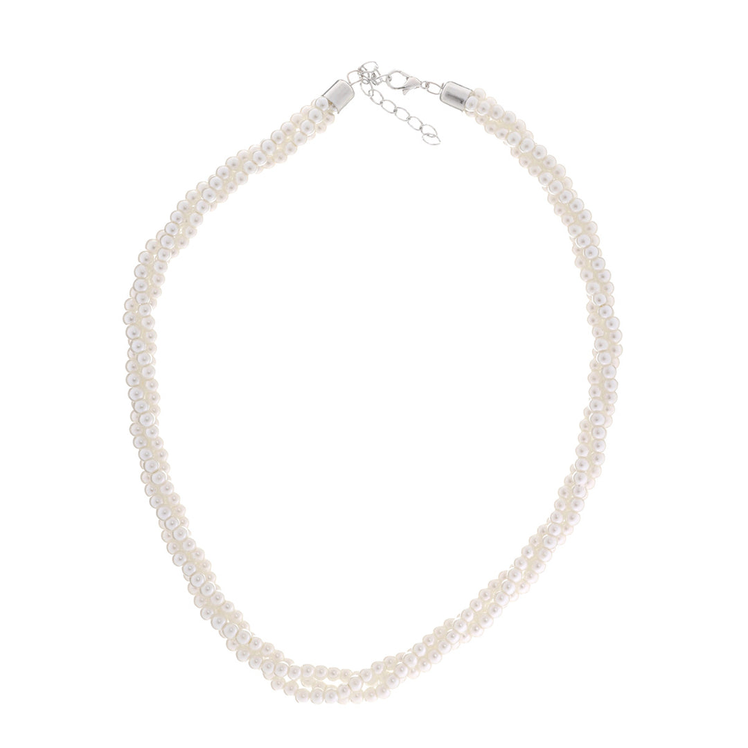 Twisted Pearl Necklace 40cm