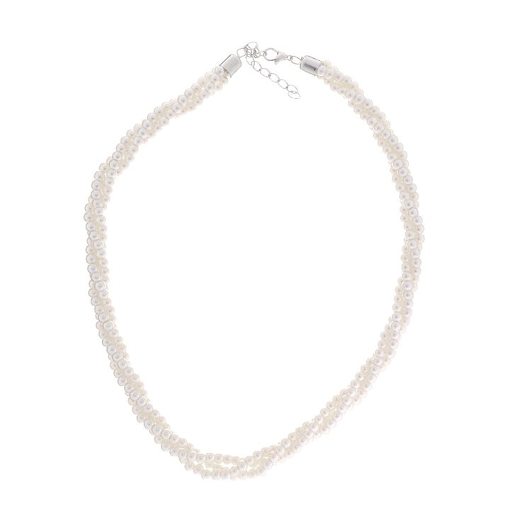 Twisted pearl necklace 40cm