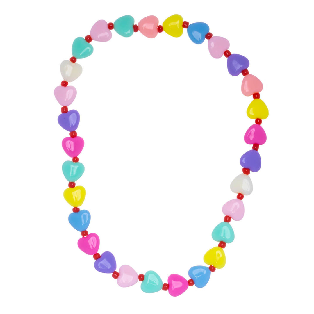 Children's elastic heart necklace 39cm