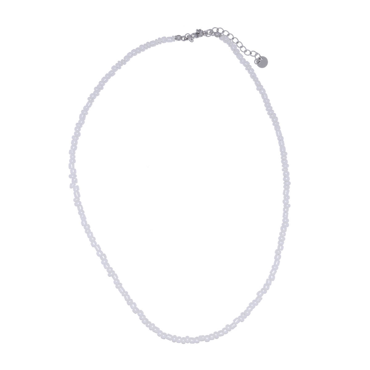 Tunn nackpärlor halsband 40 cm +5 cm (stål 316L)