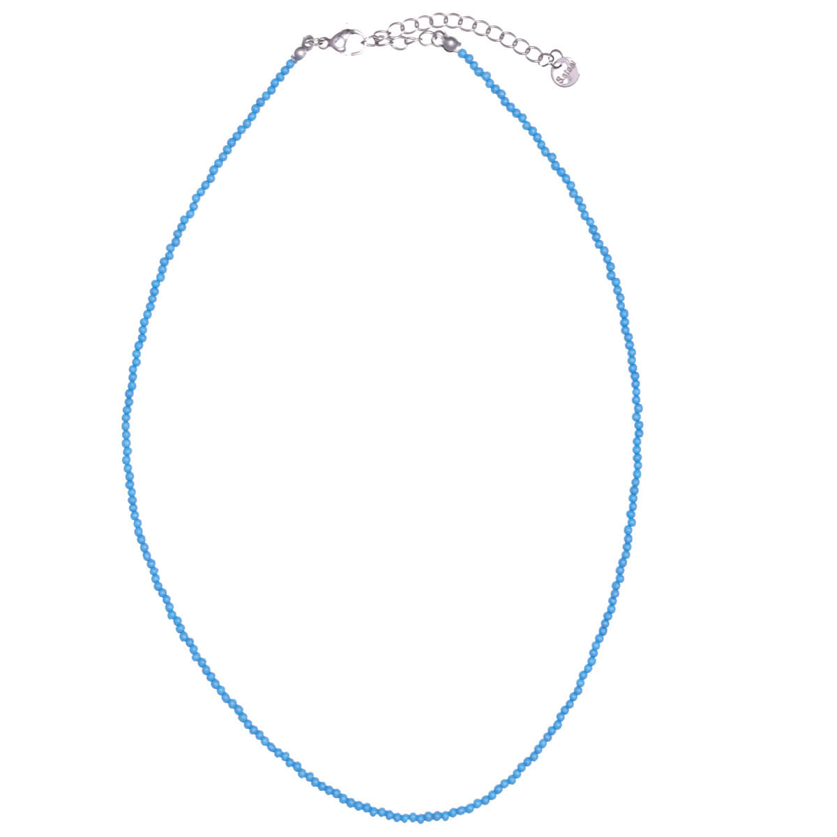 Tunn nackpärlor halsband 40 cm +5 cm (stål 316L)