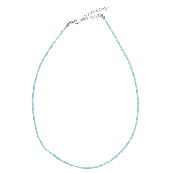 Tunn nackpärlor halsband 40 cm +5 cm (stål 316L)