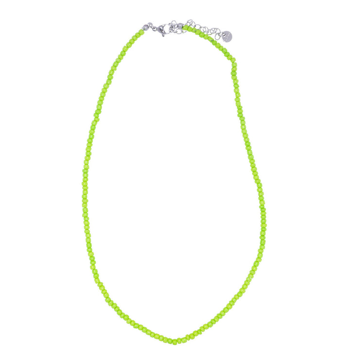 Tunn nackpärlor halsband 40 cm +5 cm (stål 316L)