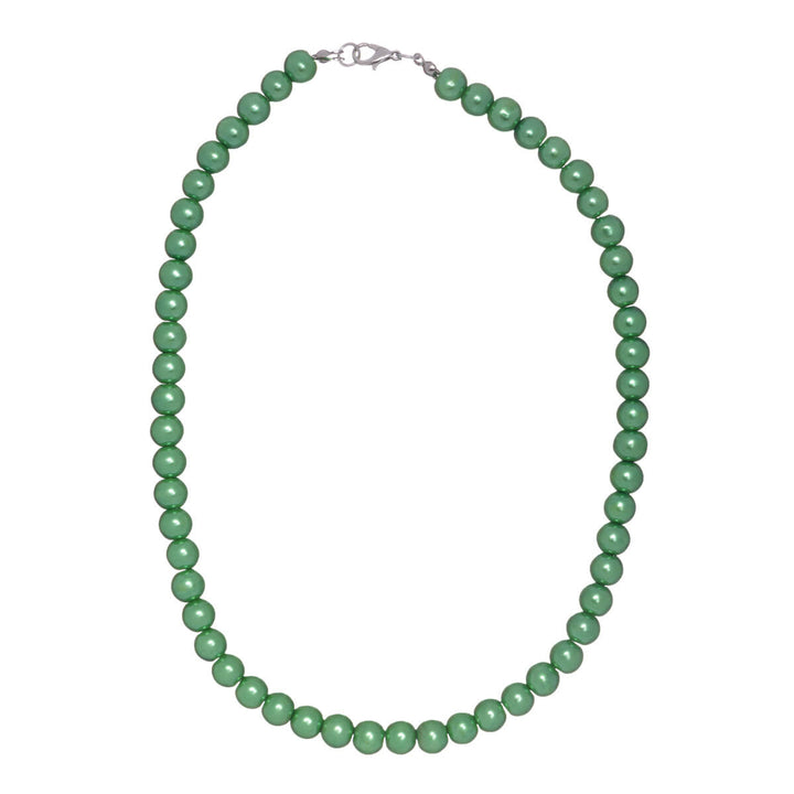 Pärlhalsband halsband med pärlor 8mm 43cm