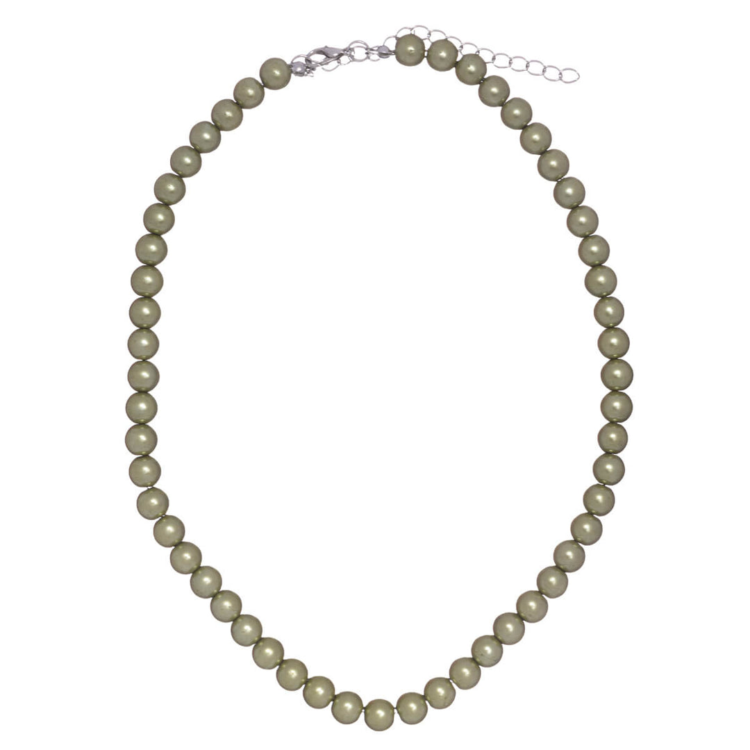 Pearl necklace necklace with beads 8mm 43cm