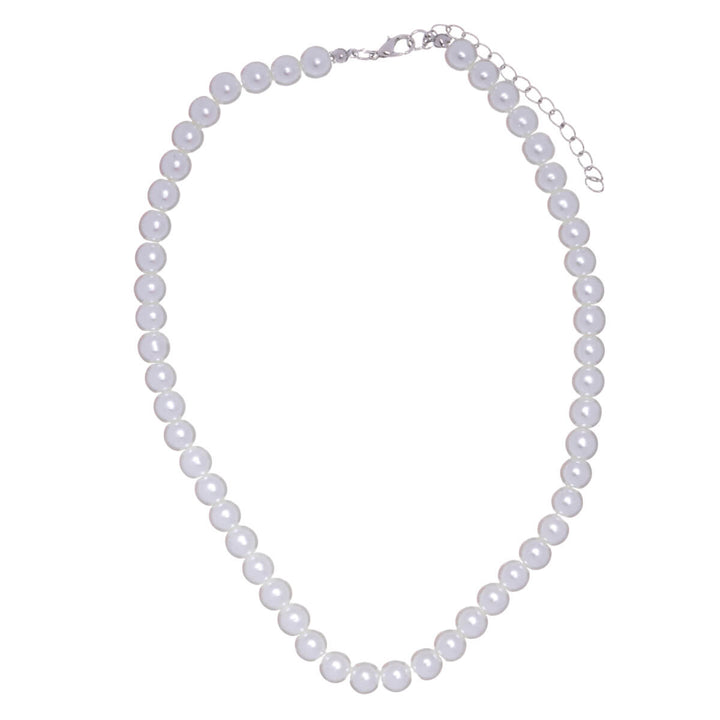 Pearl necklace necklace with beads 8mm 43cm