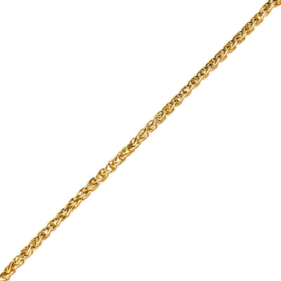 Round steel chain 3mm necklace 55cm
