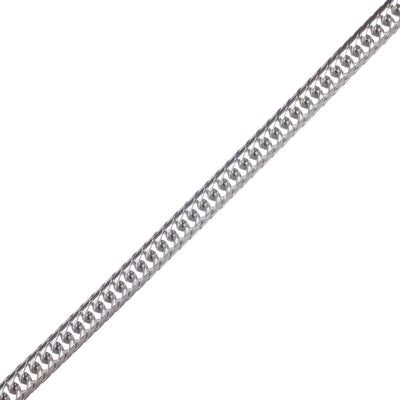 Rundad rustningskedja halsband 50 cm (stål 316L)