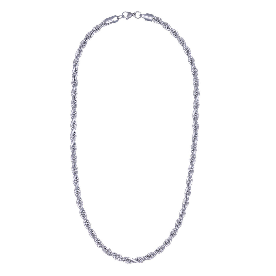 Rope chain steel cordeliaketju necklace 6mm 55cm