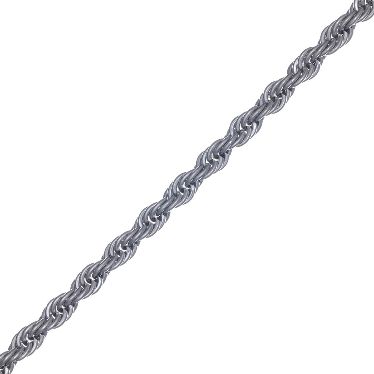 Repkedja halsband av stålkabel 7mm 60cm (Stål 316L)