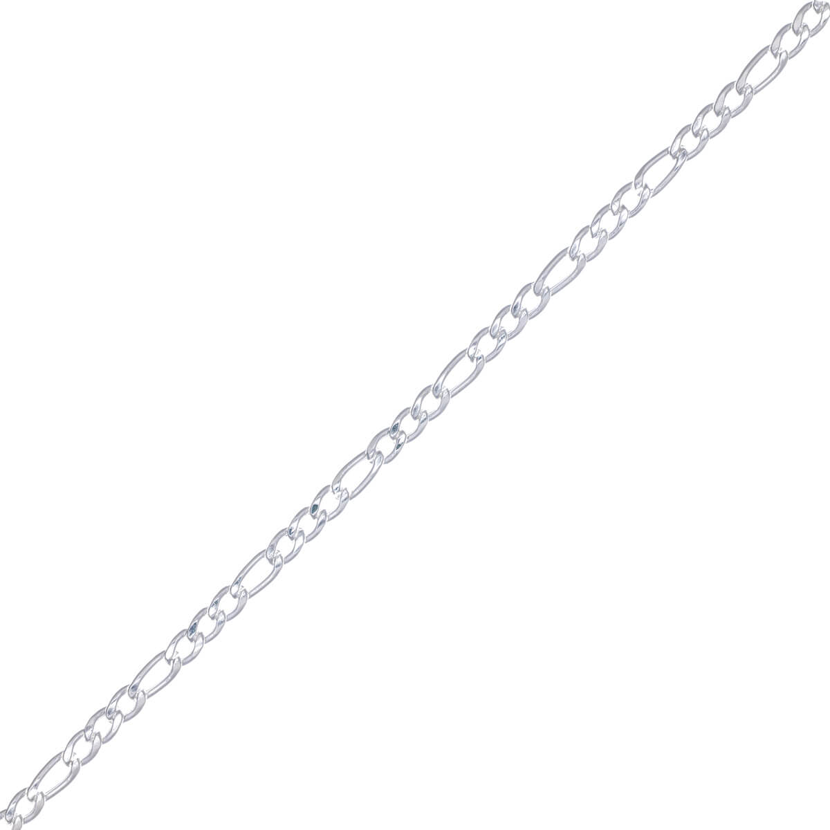 Flat figaro chain narrow necklace 4mm 60cm