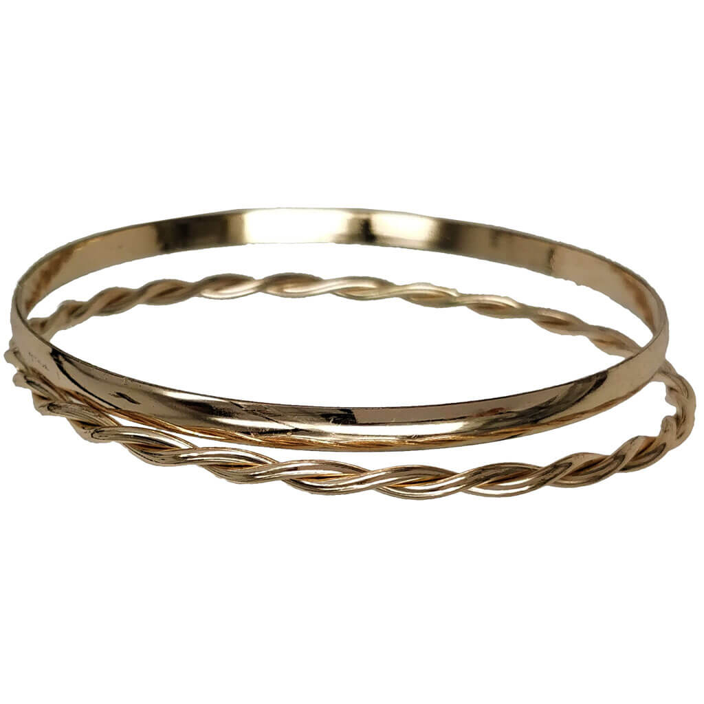 Golden bracelets bracelet 2pcs