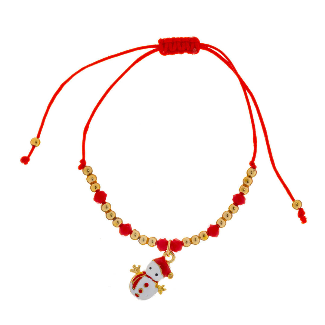 Christmas bracelet snowman pendant