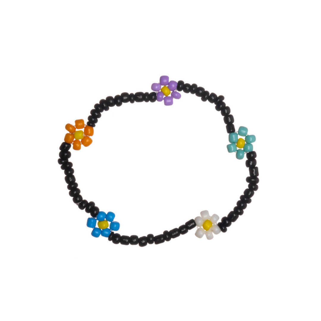 Colorful mini pearl bracelet flowers