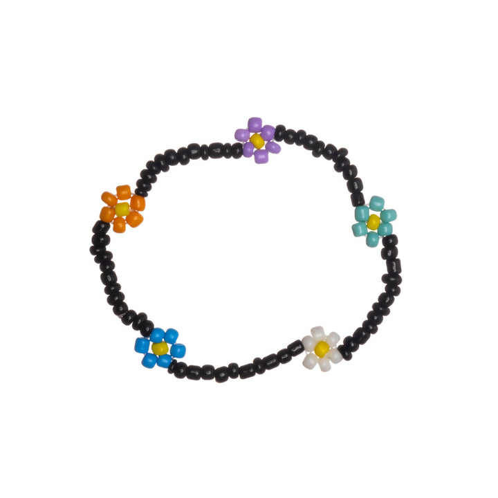 Colorful mini pearl bracelet flowers