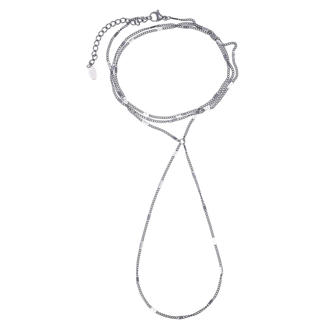 Chain Hand Jewelry Ring (Steel 316L)