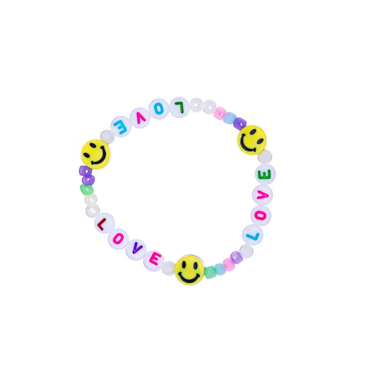 Colorful pearl bracelet love