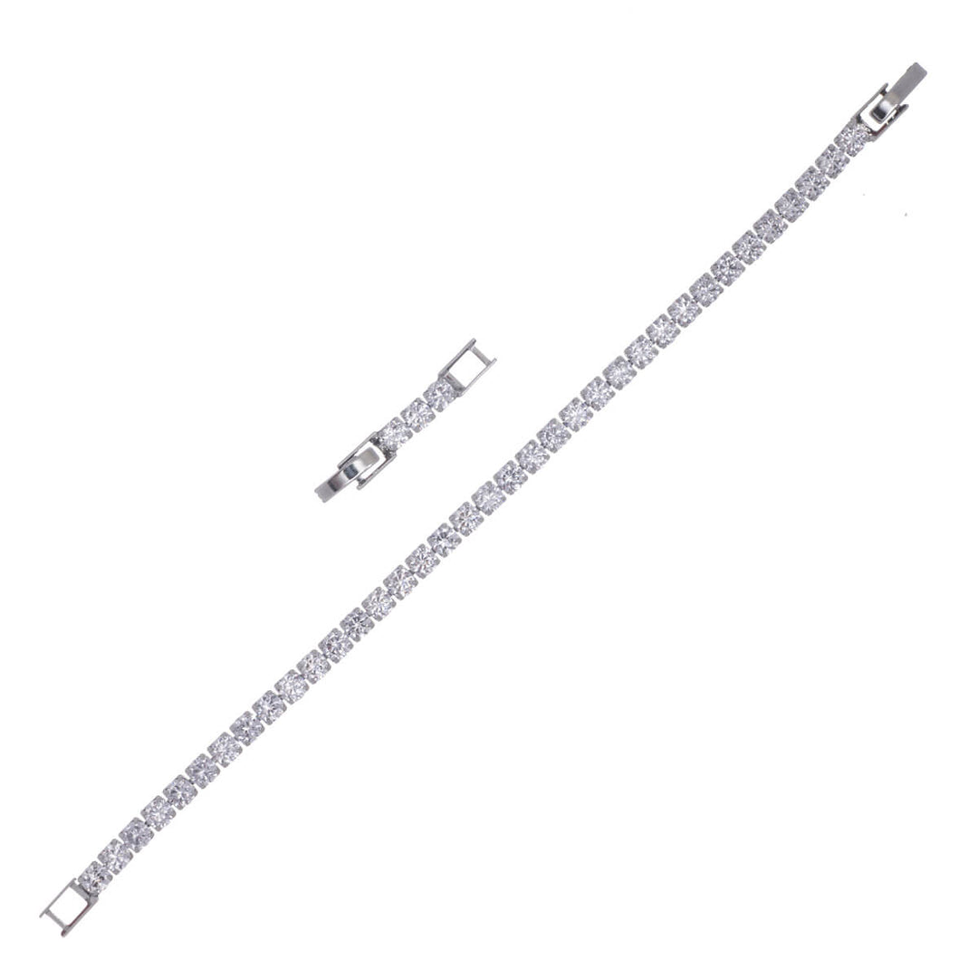 Zirconia tennis bracelet 4mm