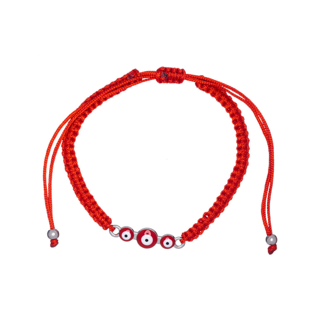 Coloured evil eye bracelet