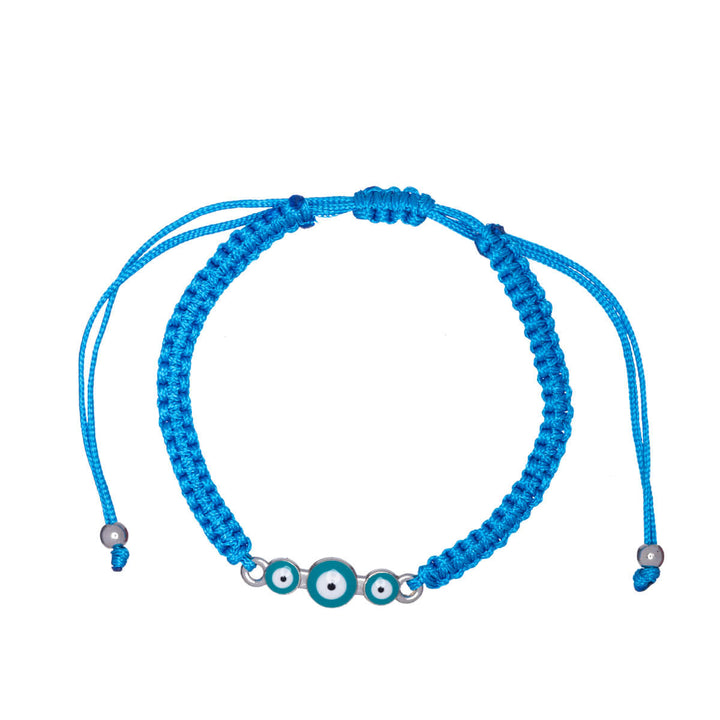 Coloured evil eye bracelet