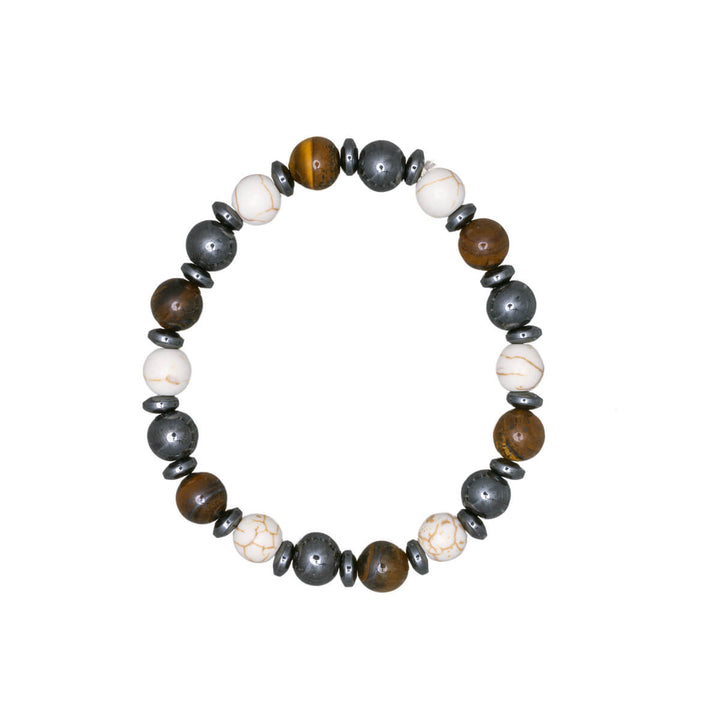 Hematite bracelet elastic glass bead bracelet