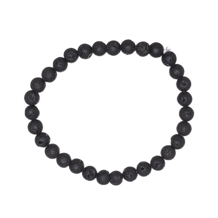 Lava stone bracelet elastic bracelet 7mm