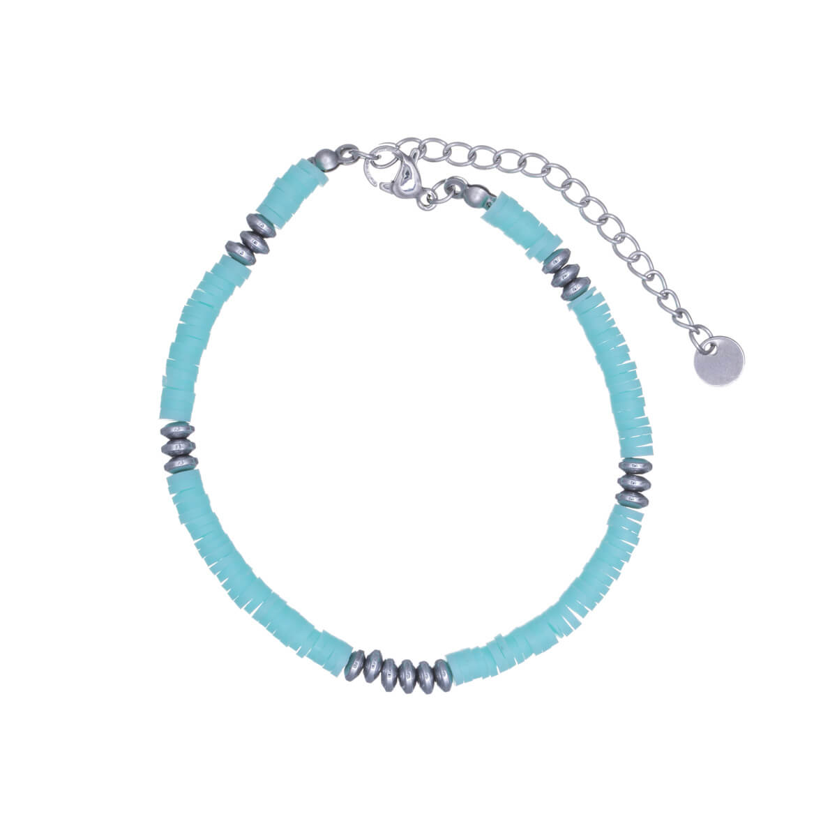 Coloured pearl bracelet (Steel 316L)
