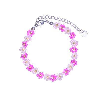 Flower bead bracelet (Steel 316L)