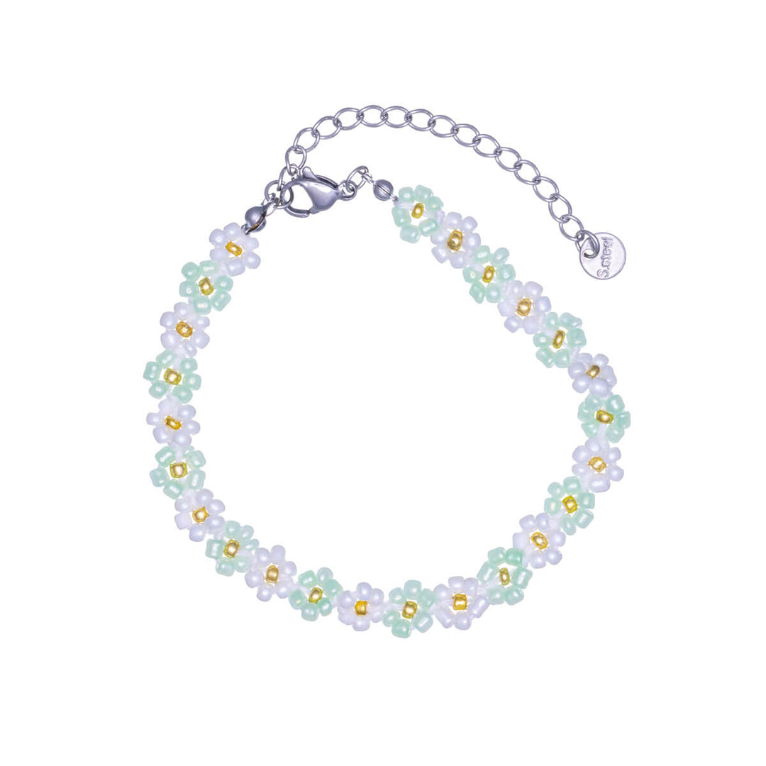Flower bead bracelet (Steel 316L)