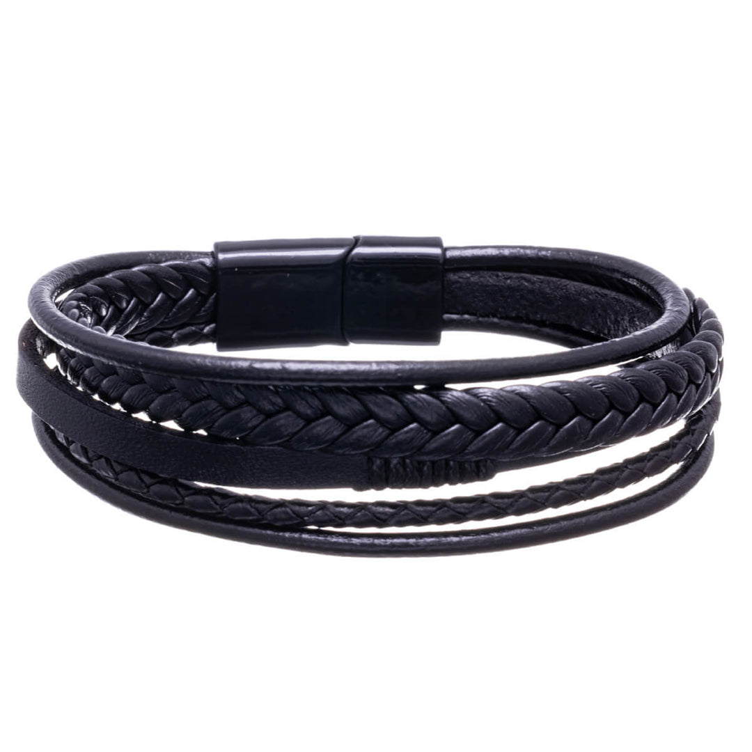 Femradigt läderarmband 20cm