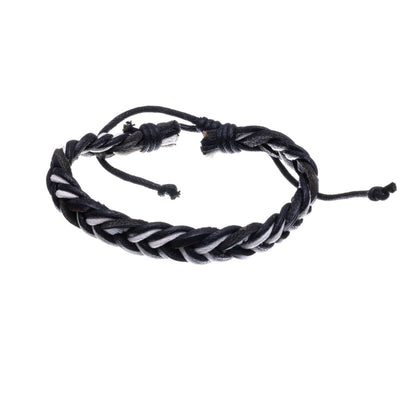 Braided cotton cord bracelet
