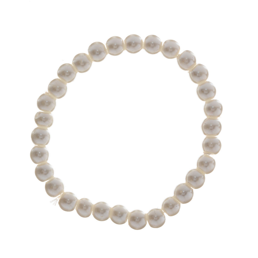 Luonnonvalkoinen helmi rannekoru 103040001235 | Ninja.fi