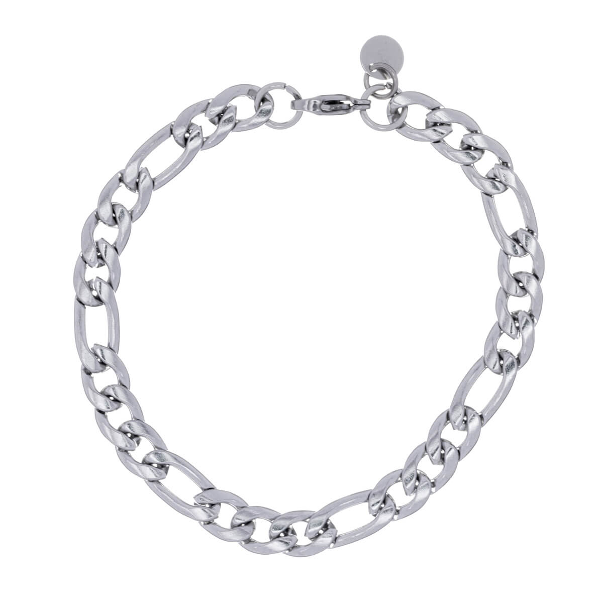 Figaro steel chain bracelet 21cm (Steel 316L)