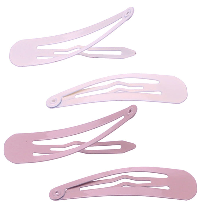 Monochrome hair clip snap clips 4pcs