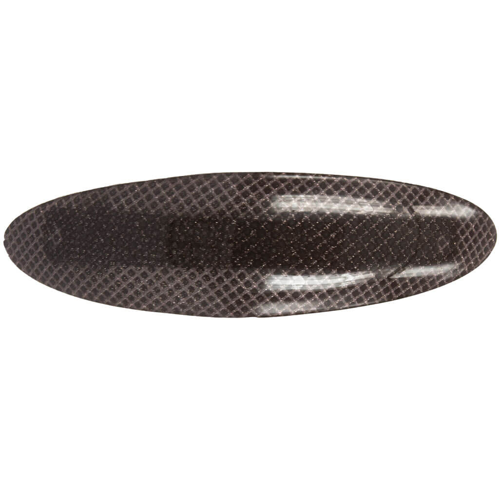 Glittrande oval hårklämma