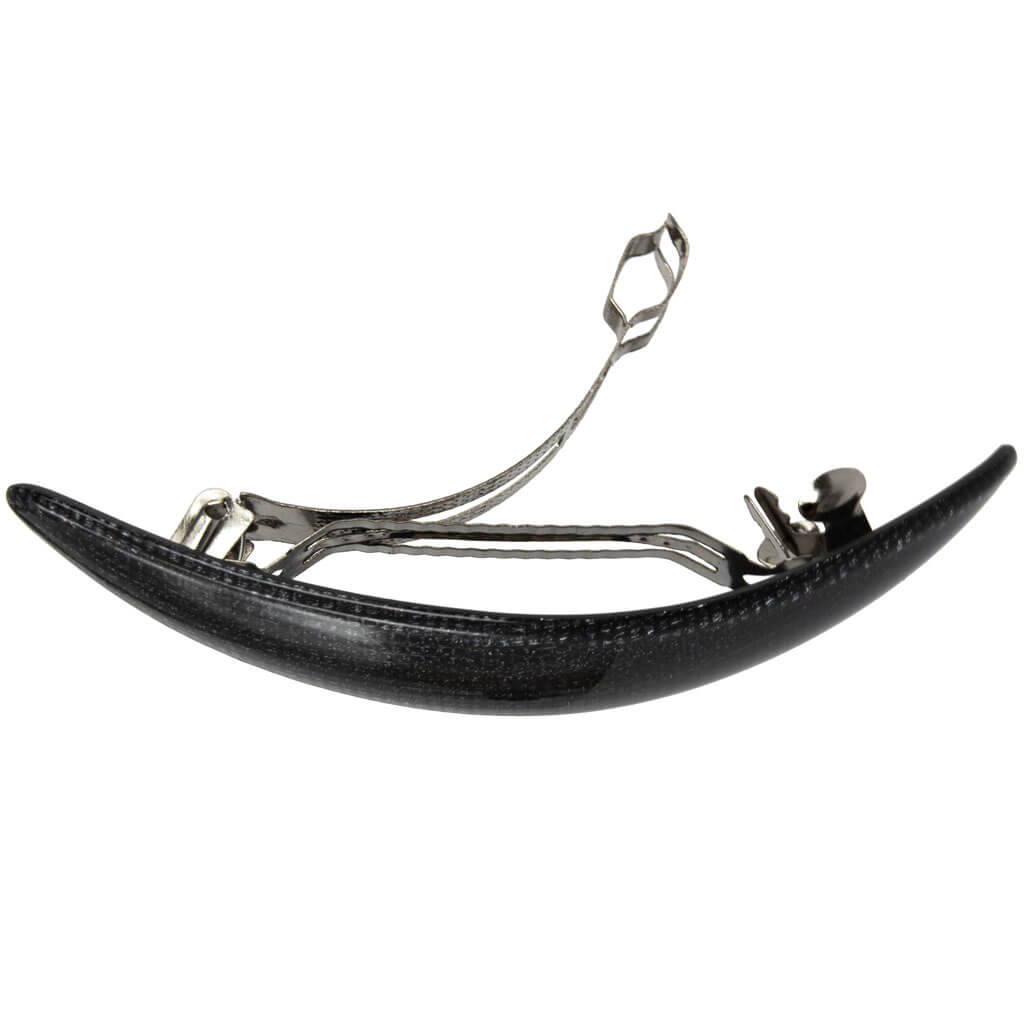 Glittrande oval hårklämma