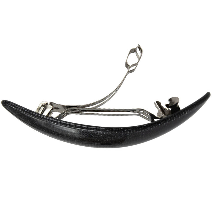 Glittrande oval hårklämma