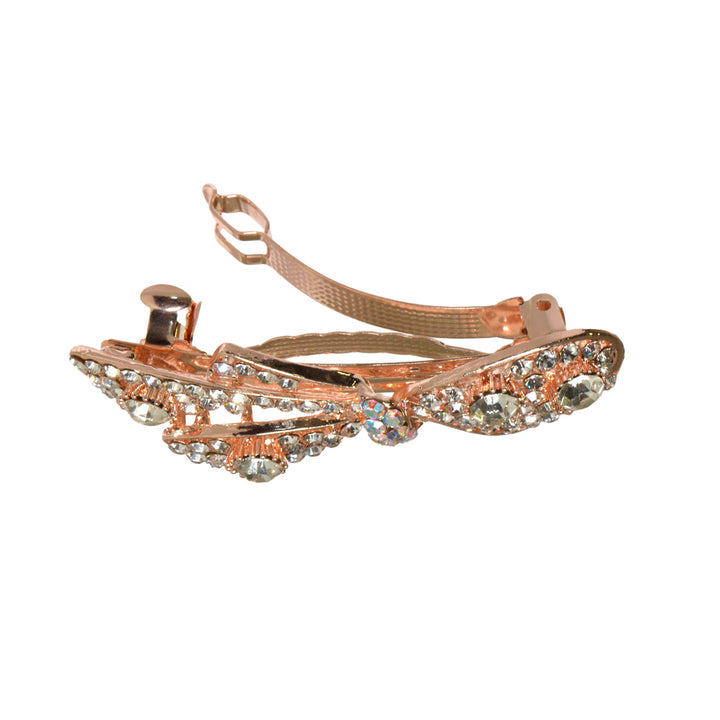 Rhinestone hair tie bow 1pc